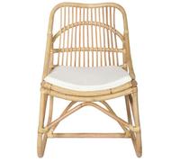Fauteuil Scandinave - UU - charge max : 110 kg - Chaise en rotin Lin,73x50x78 cm CC50674