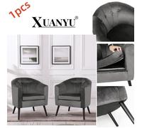 Fauteuil scandinave - XUANYU - Gris - Avec accoudoirs - Style industriel - 1 place