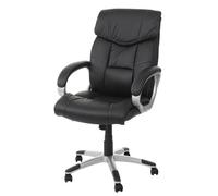 Fauteuil/siège de bureau M61, classique, similicuir noir