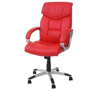 Fauteuil/siège de bureau M61, classique, similicuir rouge Multicolore