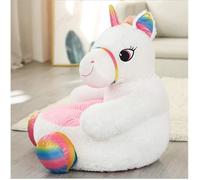 Fauteuil Siège pour Enfants 6 Mois 4 Ans - Petit Canapé en Peluche Animal - Licorne