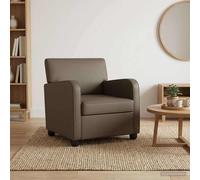 vidaXL Fauteuil Cappuccino Simili Cuir