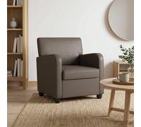 vidaXL Fauteuil Marron Ancien Simili Cuir