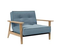 Fauteuil Splitback Frej chêne frame black steel