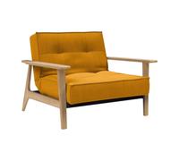 Fauteuil Splitback Frej chêne frame black steel