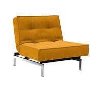 Fauteuil Splitback pattes chromées WxHxD 90x79x89cm