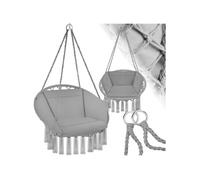 Fauteuil suspendu avec Rembourrage de l'assise et du dossier confort maximum gris