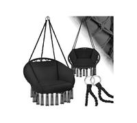 Fauteuil suspendu avec Rembourrage de l'assise et du dossier confort maximum noir