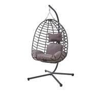Fauteuil suspendu avec support Kandsvas 198 x 110 x 95 cm gris