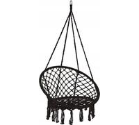 Fauteuil suspendu Balançoire suspendue Panier suspendu Chaise suspendue Swing Sessel 150 kg - Noir