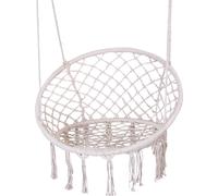 Fauteuil suspendu Blanc Chaise suspendue Balançoire de jardin Fauteuil de jardin