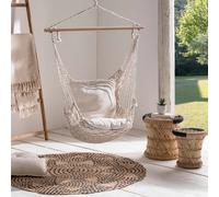 Fauteuil suspendu bohème écru