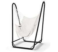 Fauteuil suspendu chaise suspendue - Avec cadre en U - Charge max. 158 kg - Revêtement en poudre - Intérieur et extérieur, jardin et terrasse