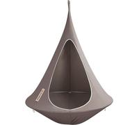 Fauteuil suspendu Cocoon en bambou, couleur taupe, très confortable, pour le jardin