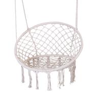Fauteuil suspendu Blanc Chaise suspendue Balançoire de jardin Fauteuil de jardin