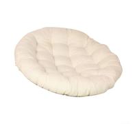 Fauteuil suspendu en polyester avec rembourrage en coton PP doux, chaise à bascule ronde conçue pour une utilisation confortable en extérieur et en intérieur (H)