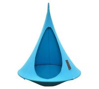 Fauteuil suspendu - Hamac - 120 cm - Turquoise - Capacité maximale : 200 kg - Pour jardin et terrasse