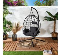 Fauteuil Suspendu - HOME DECO FACTORY - Zadar - Noir