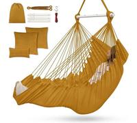 Fauteuil suspendu pour l'intérieur et l'extérieur, balancelle suspendue, fauteuil suspendu, pour une utilisation en extérieur, adapté aux enfants et aux adultes, supportant jusqu'à 200 kg, avec 3 cous