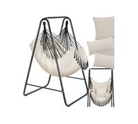 Fauteuil suspendu ALISON style boho avec une capacité de charge de 160kg - beige