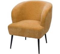 Fauteuil Tallinn jaune - Amadeus - Jaune - Tissu Jaune G