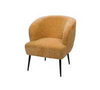 Fauteuil Tallinn jaune - Amadeus - Jaune - Tissu Jaune G