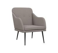 vidaXL Fauteuil Taupe 63x76x80 cm Tissu Taupe G