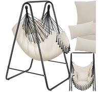 Fauteuil suspendu ALISON style boho avec une capacité de charge de 160kg - beige
