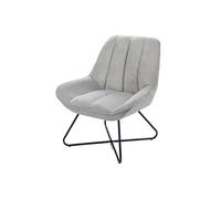 - Fauteuil tissu et métal Louis - Beige - Louis