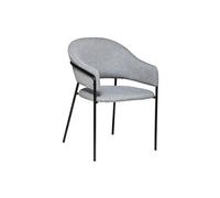 Fauteuil tissu gris Siron