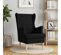vidaXL fauteuil Gris foncé tissu