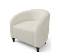 Fauteuil tonneau en peluche douce,canapé 1 place rembourré, dossier courbé,coussin épais,confortable Fauteuil pour salon, chambre