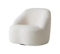 Fauteuil &Tradition Margas LC2 avec Base Pivotante Karakorum 001/ Noir