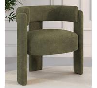Fauteuil tripode GUSTAVE tissu chenille vert
