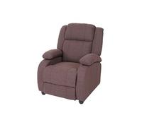 Fauteuil TV Lincoln, fauteuil de relaxation, tissus couleur d'acajou