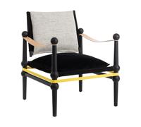 Fauteuil Twain bas armrests natural leather