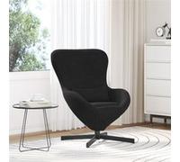 Fauteuil Ouf en Velours Noir