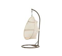 Fauteuil ?uf Suspendu En Macramé Coton - Jardiline Multicolore