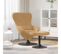 vidaXL Fauteuil œuf Rouge Bordeaux 63 x 73 x 90 cm Velours pivotant confortable moderne