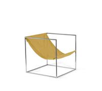 Fauteuil Valerie Object Solo Seat en Acier Inoxydable/ Jaune