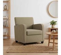 Fauteuil Velours de salon en tissu rembourré avec accoudoirs chambre vidaXL vida