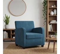 vidaXL Fauteuil Turquoise Velours