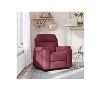vidaXL Fauteuil inclinable 4015683 Tissu Rouge Bordeaux