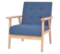 Fauteuil - vidaXL - Bleu - Tissu polyester - 1 place - Design contemporain