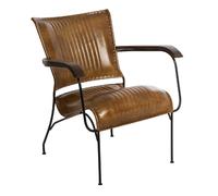 Fauteuil Vintage en cuir - Marron