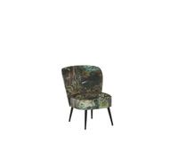 Fauteuil vintage en tissu motif jungle multicolore - BELIANI VOSS