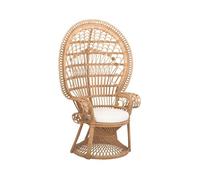 Fauteuil vintage rotin MAHE