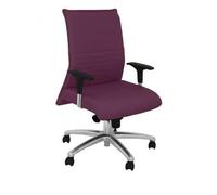Fauteuil visiteur ergonomique confidentiel avec mécanisme synchro et hauteur réglable, particulièrement pour les personnes de Violet