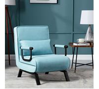 Fauteuil WOLTU - Canapé Lit Convertible 3 en 1 - Dossier Réglable en 5 Positions - Bleu