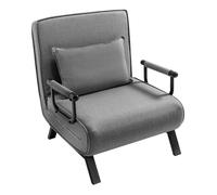 Fauteuil WOLTU - Canapé Lit Convertible 3 en 1 - Dossier Réglable en 5 Positions - Gris Foncé W0ATT1046